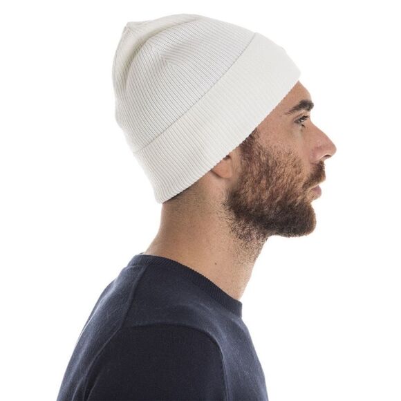 LACOSTE MEN & WOMEN LOGO BEANIE CUFFED HAT SKULL CAP 100% WOOL ONE SIZE NWOT - Picture 2 of 8